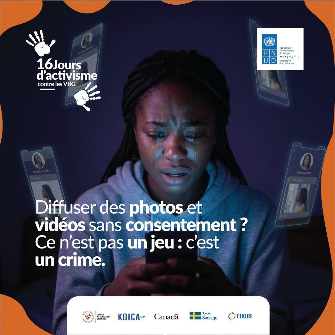 adeline_nzovu's tweet image. #Internet n’est pas une zone de non-droit.
Le Code du #numérique congolais protège chaque citoyen contre les menaces, le harcèlement, la diffusion d&apos;images sans consentement..
« Respectons la loi. Respectons les personnes. »
#StopVBG #16Jours #ViolencesNumériques
@PNUDRDC