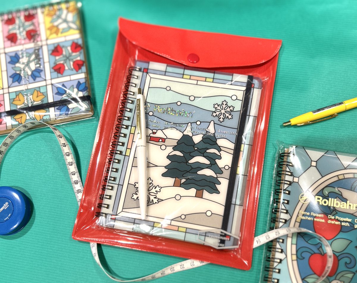 smith_machida's tweet photo. 欠品していた「ロルバーン ポケット付メモ L ステンドグラス」が再入荷いたしました。
数に限りがございますので、ぜひこの機会にご覧ください。

※ご購入はおひとり様につき各柄1冊までとなっております 
#ロルバーン #rollbahn https://t.co/KrBrS8xBtP