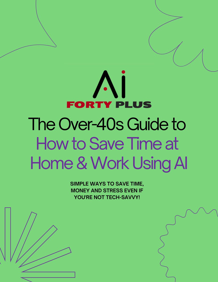 FortyPlusAI's tweet image. Get Your Free AI Guide + NEW TITLES COMING SOON!
I wrote an overview guide for friends and family on how to use AI to save time and money with the over 40&apos;s in mind! If you or anyone wants a copy just visit fortyplusai.com. #AIMadeEasy #FortyPlusAI