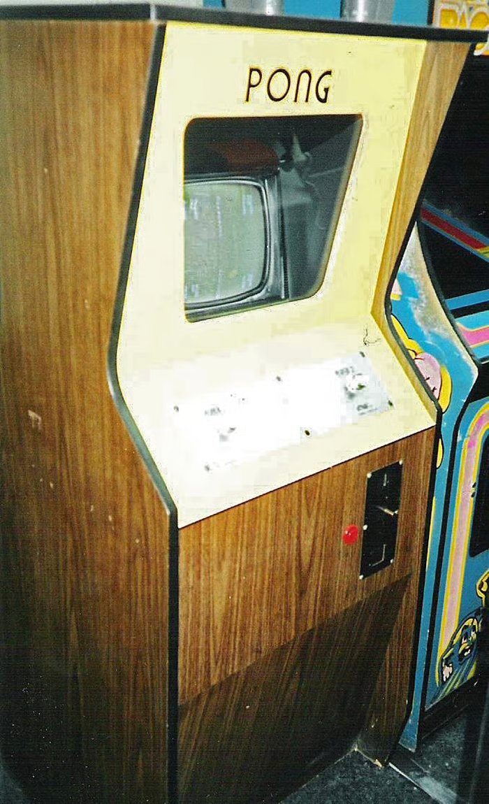 JenKteach's tweet photo. On this day in 1972, Nolan Bushnell, co-founder of Atari, released Pong, the first commercially successful video game. Its massive success (quarters jammed the coin box) led Atari to mass-produce it, with the official commercial announcement and release on November 29, 1972.
Nolan Bushnell and Atari installed a Pong prototype at Andy Capp's Tavern in Sunnyvale, California, earlier in 1972, sources vary between August and September.