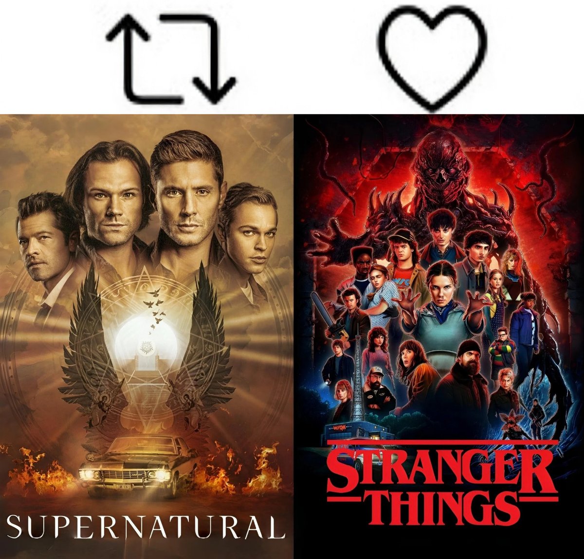 let's settle this once and for all.

Supernatural           or           Stranger things