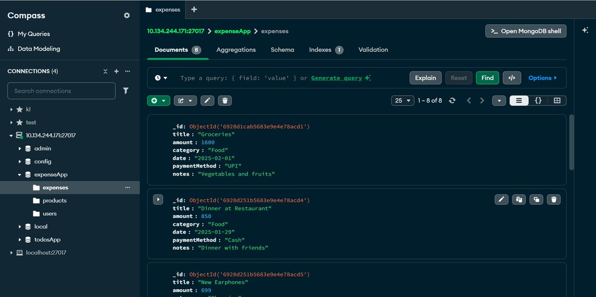 ritik65477's tweet image. 🚀 Day 145 of My Web Dev Journey – Backend

Diving into: MongoDB
Last 3 days, I explored:
🔹 MongoDB Data Types
🔹 ObjectId Data Type
🔹 BSON Types
🔹 MongoDB Config File
🔹 Practiced Shell Scripts in MongoDB Playground

#NodeJS #MongoDB #100DaysOfCode #LearnInPublic #WebDev