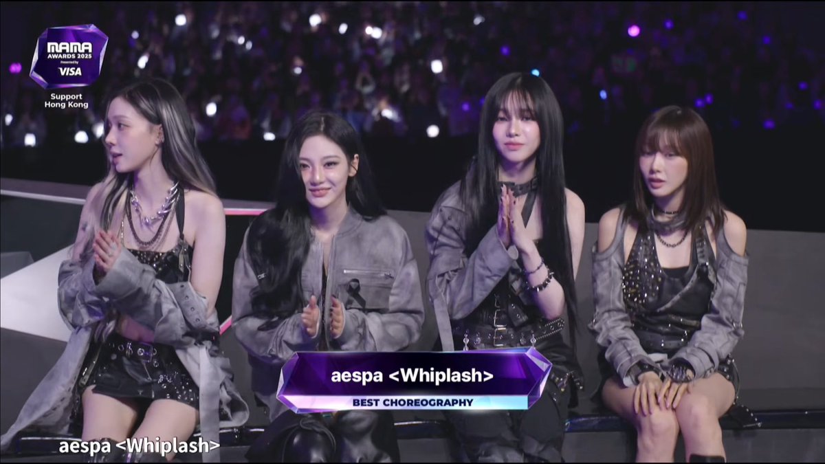 ขอแสดงความยินดีกับ aespa ด้วยนะคะ🥳🏆ที่ได้รับรางวัล “Best Choreography” <Whiplash> ในงานประกาศรางวัล 2025 Mnet Asian Music Awards (MAMA) วันนี้ค่ะ🔥

#aespa #에스파 <a href="/aespa_official/">aespa</a>