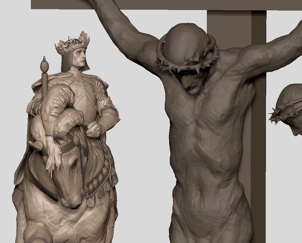 study of : The Two Crowns by Sir Frank Dicksee