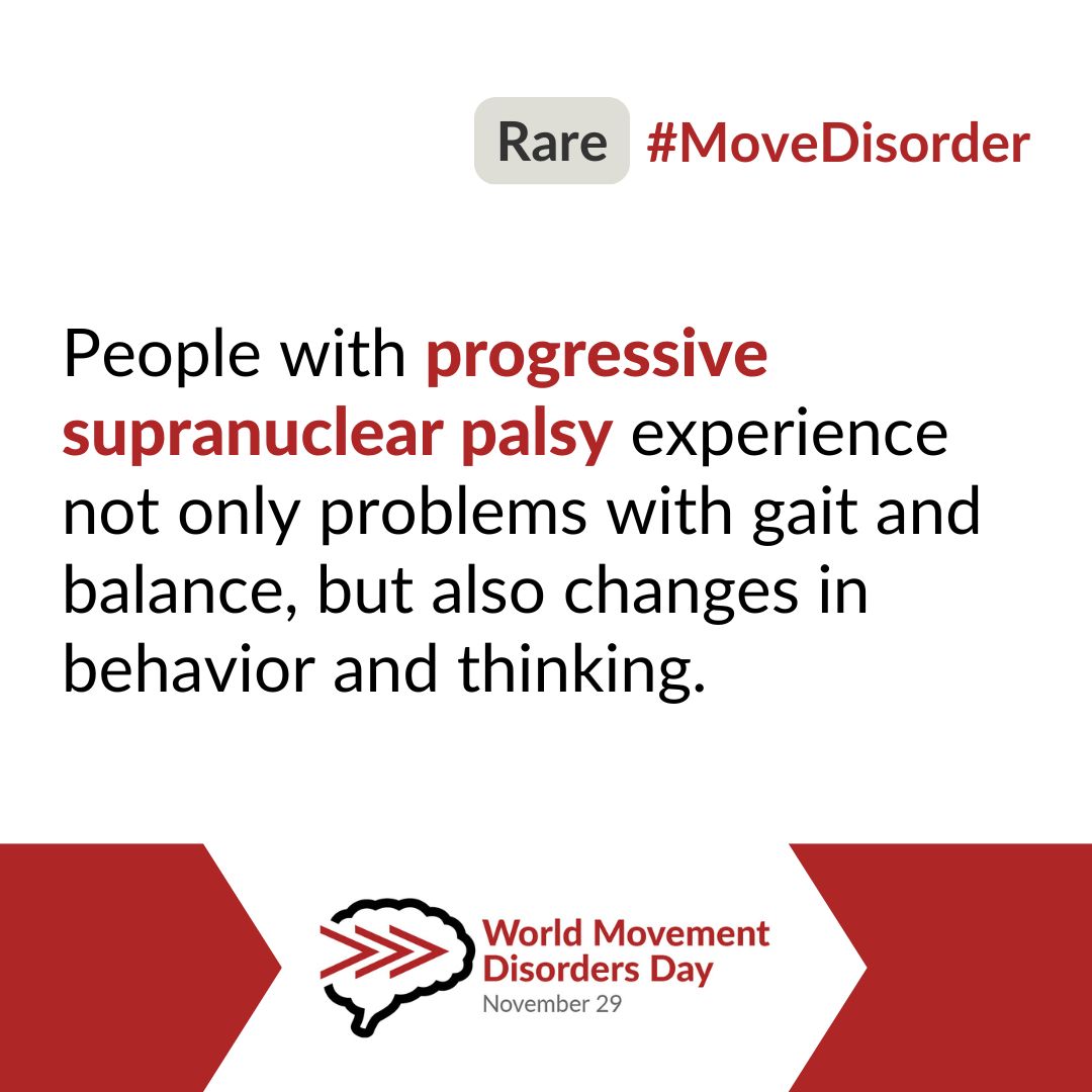 Help spread awareness of PSP &amp; CBD on this #WorldMovementDisordersDay. You can learn more about these #movementdisorders on our website here: ow.ly/4QsY50Xz7YX #MoveDisorder  #ProgressiveSupranuclearPalsy #BrainHealth #RareDiseases #CorticobasalDegeneration