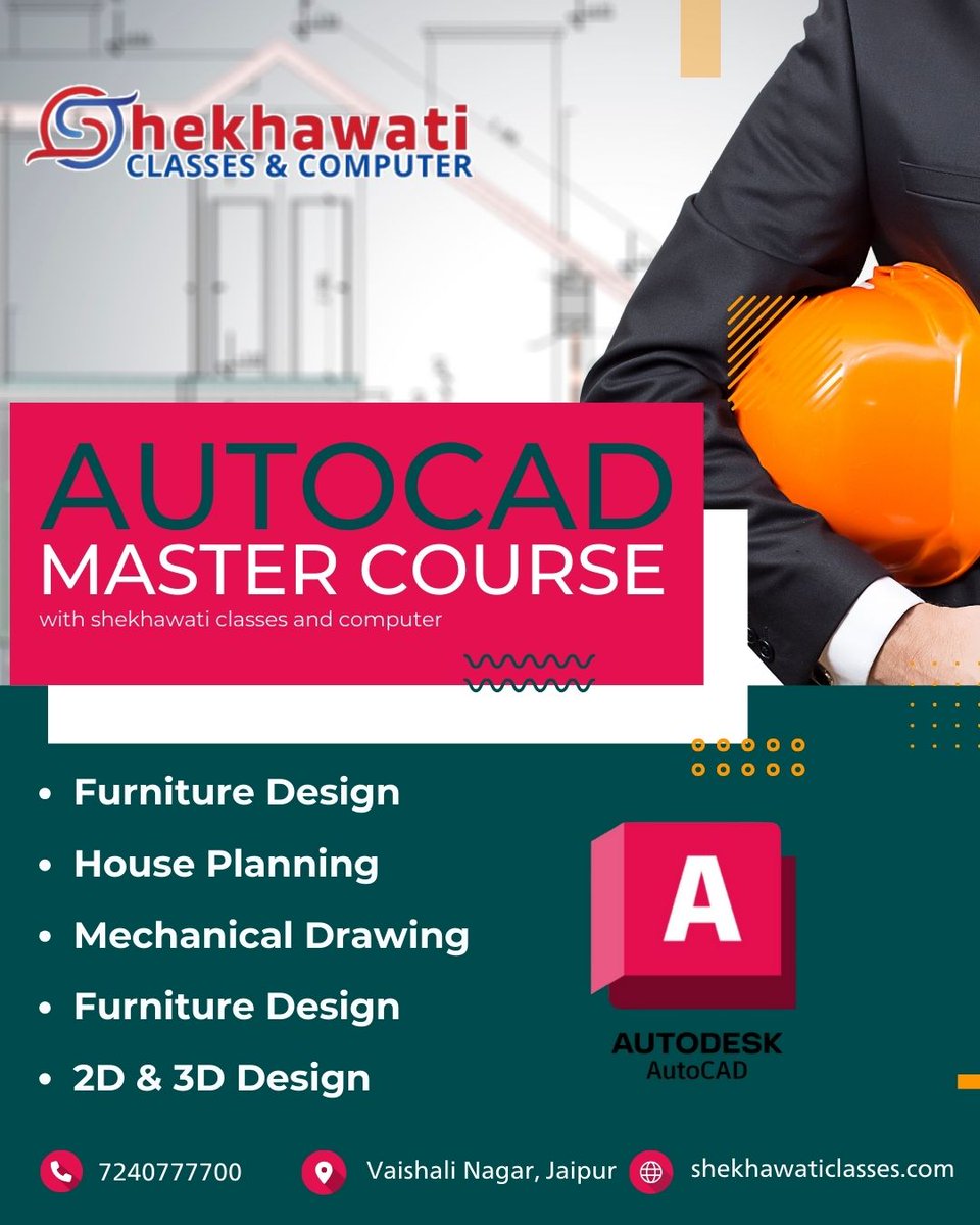 shekhaw29839's tweet image. Build your design career with the Best AutoCAD Course in Jaipur! Learn 2D/3D drafting &amp;amp; modeling Get certified + 100% job support Affordable AutoCAD Course Fees in Jaipur #shekhawaticlasses #TrendingNow #Jaipur #autocadtutorial #autocadassignmenthelp #InteriorDesign #viral