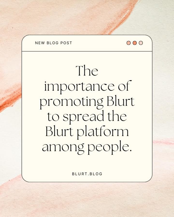 BlurtOfficial's tweet image. The importance of promoting Blurt to spread the Blurt platform among people.
.
.
.

blurt.blog/blurt-1787181/…  #hungryhungry #cryptocommunity #cryptoworld #cryptonews #cooking #cookingtime #cryptotrading #crypto #foodphotography #cookie #cookies #foodies #foodstagram #foodpics