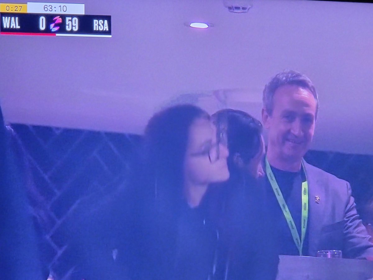 Wales getting ripped apart, the guts of Welsh rugby being shredded off the field and Dave Reddin caught on camera laughing and joking in a private box. Game has gone to the dogs.