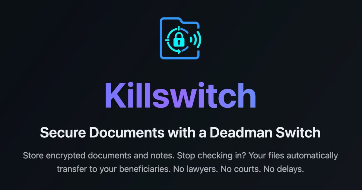 jacob_luetzow's tweet image. Sent out the first wave of beta testers for Killswitch! 🚀 If you want in on the next wave, sign up here: killswitch.app
#MyElixirStatus #ElixirLang #BetaTest #BuildInPublic
