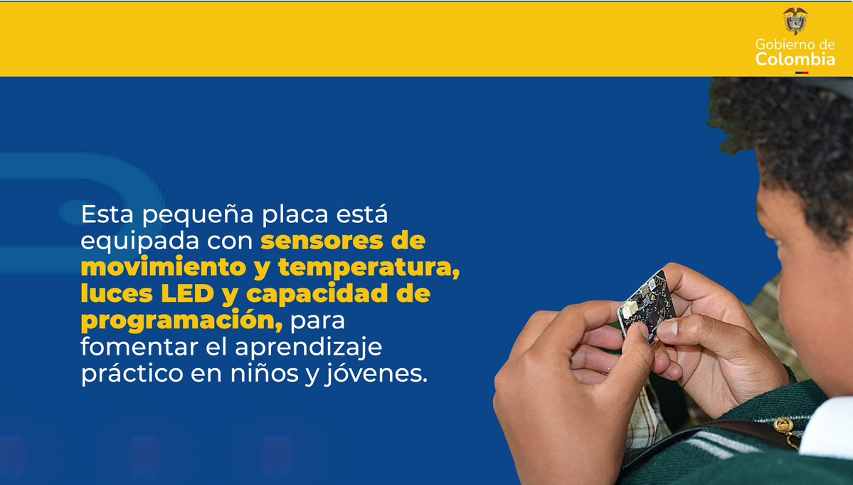 CompuParaEducar's tweet image. ¿Sabes qué es una Micro:Bit y cómo funciona?

Este pequeño dispositivo permite programar, crear y experimentar con la tecnología en el aula de clase. Descubre sus características y cómo potenciar el aprendizaje con ella.
