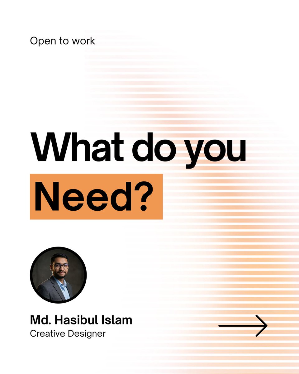 Hasibul1245's tweet image. Level up Your Brand&apos;s Visual Game! 🚀
I’m Md. Hasibul Islam, Creative Designer, and I specialize in:
 ✅ Creative Content &amp;amp; Design
 ✅ Self-Marketing &amp;amp; LinkedIn Assets. 
 ✅ Social Media Marketing: 
DM for service details! 📥
#CreativeDesigner #GraphicDesign #SocialMediaMarketing