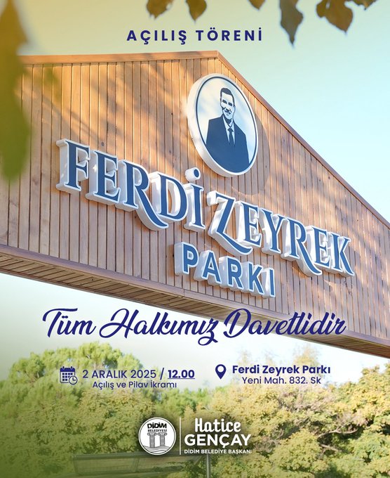 Ferdi Zeyrek Parkı Açılışı