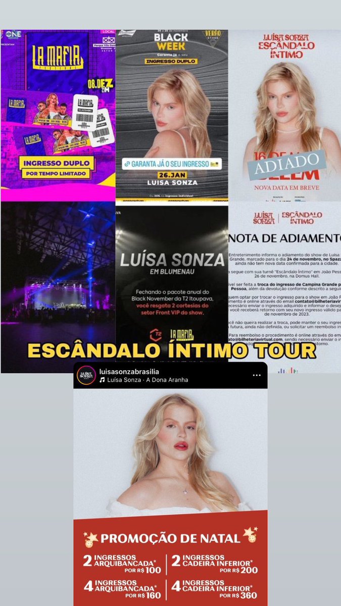 BattosMari's tweet image. A Luísa Sonza sendo a cantora que mais cancelou shows por falta de demanda, e eles ainda acham que têm moral para falar da Anitta.