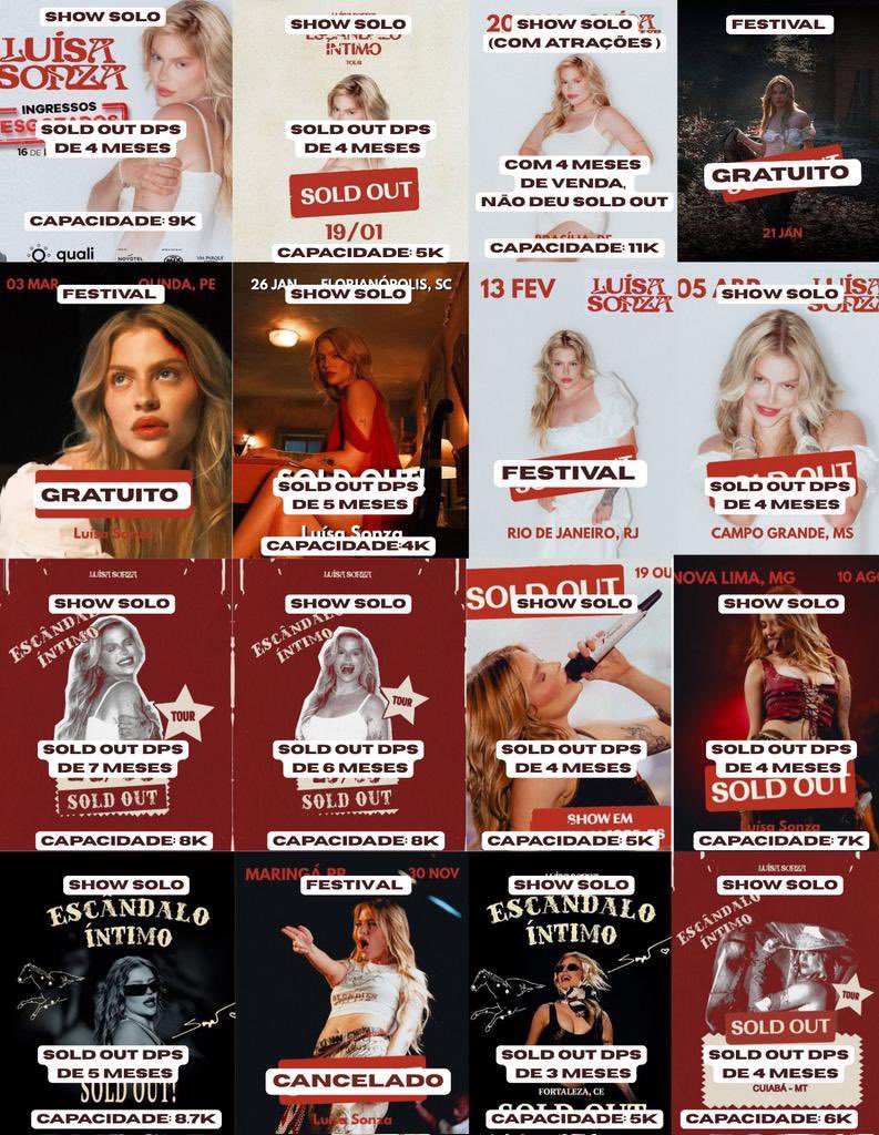 BattosMari's tweet image. A Luísa Sonza sendo a cantora que mais cancelou shows por falta de demanda, e eles ainda acham que têm moral para falar da Anitta.