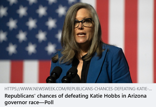 azfec's tweet image. “In a matchup between Hobbs and Biggs, voters who say the economy is their top issue break for Hobbs, 45% to 41%."

REMINDER: Katie Hobbs' fiscal mismanagement has turned a $2.5 billion surplus into a $1.4 billion deficit.

Arizonans must share the TRUTH about Katie Hobbs!!