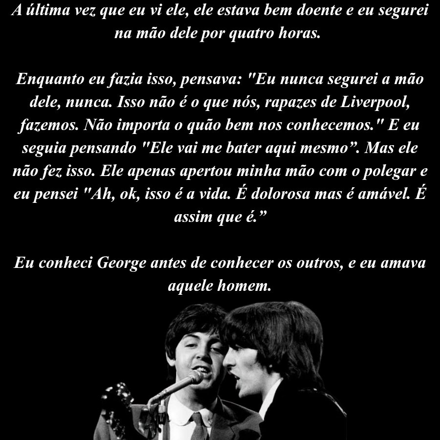 geoharrisonbr's tweet photo. Paul McCartney falando sobre sua última visita a George. 🖤 https://t.co/tRFtgsX0Mn