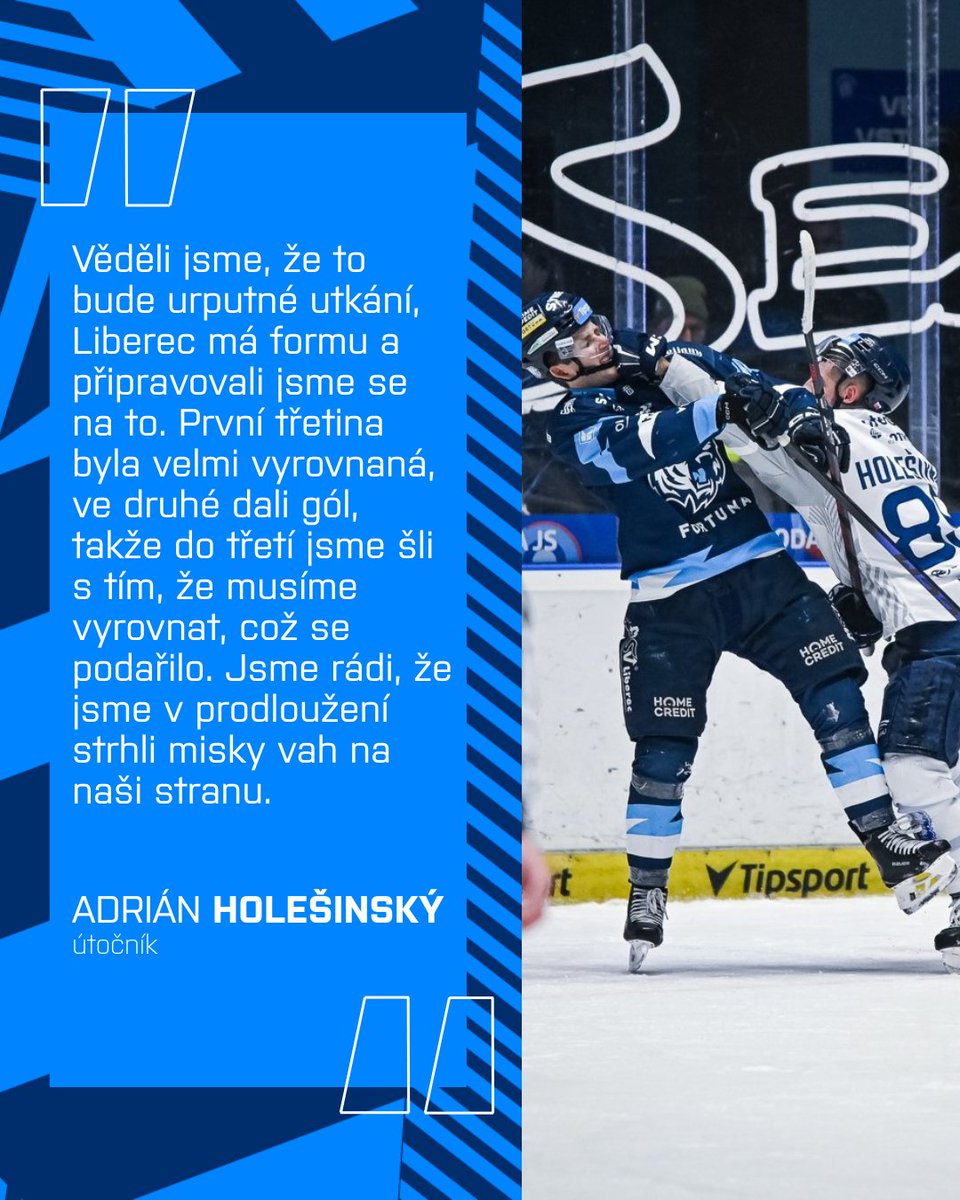 🗣️| Urputná bitva proti Liberci nakonec dospěla až do prodloužení, které po asistenci Adriána Holešinského rozhodl bombou z kruhu Petr Zámorský. Jak Holy utkání ohodnotil?

Celý rozhovor 👉🏻 hcplzen.cz/article/18593

#modrobila | #plzen