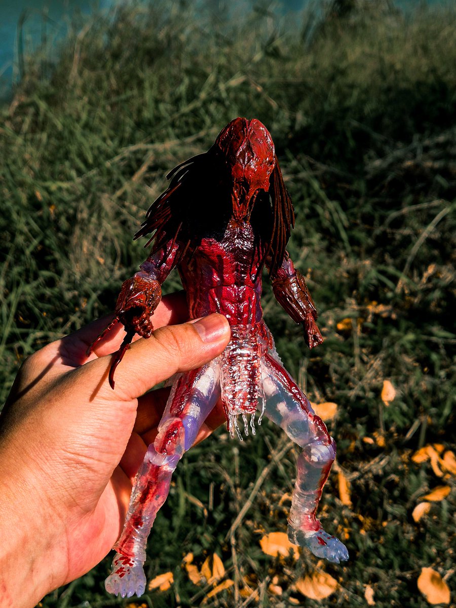 used to ask my parents to buy me the predator figures all the time when i was a kid, so having one in my hand now does fill that little void. #yautja #feralpredator