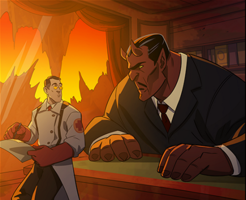 ToobZoob's tweet photo. @py_bun IS THAT THE DEVIL FROM TF2? https://t.co/EpxIiAOoWw