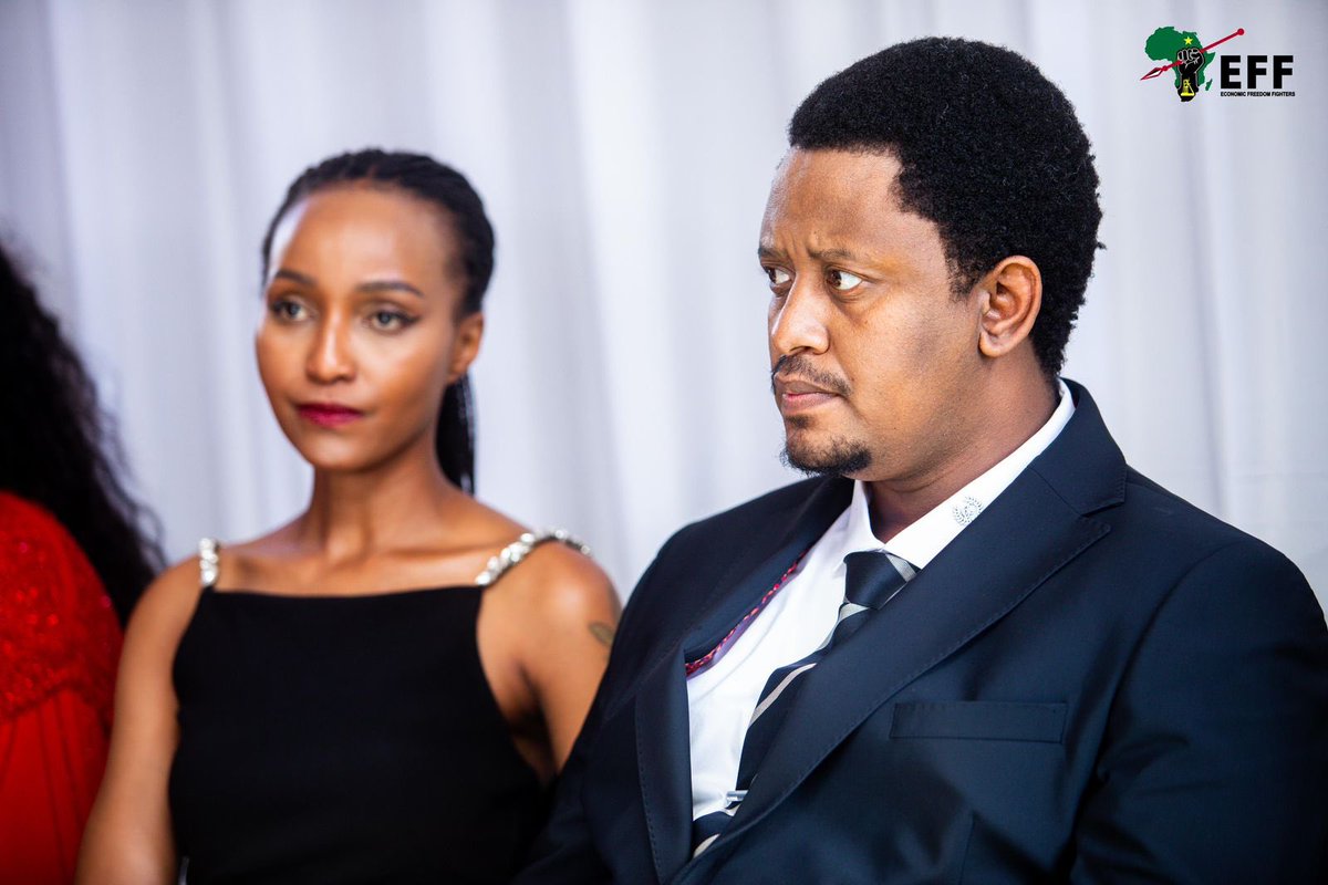 EFFSouthAfrica's tweet image. ♦️In Pictures♦️

The EFF Spokesperson’s, Commissars @Sinawo_Thambo and @MsaneThembi and Provincial Chairperson, Nkululeko Dunga at the Wedding Ceremony of EFF Councillor in Ekurhuleni Julius Mdluli in Katlehong, Gauteng 

Councillor Mdluli is a dedicated Fighter and we wish him…