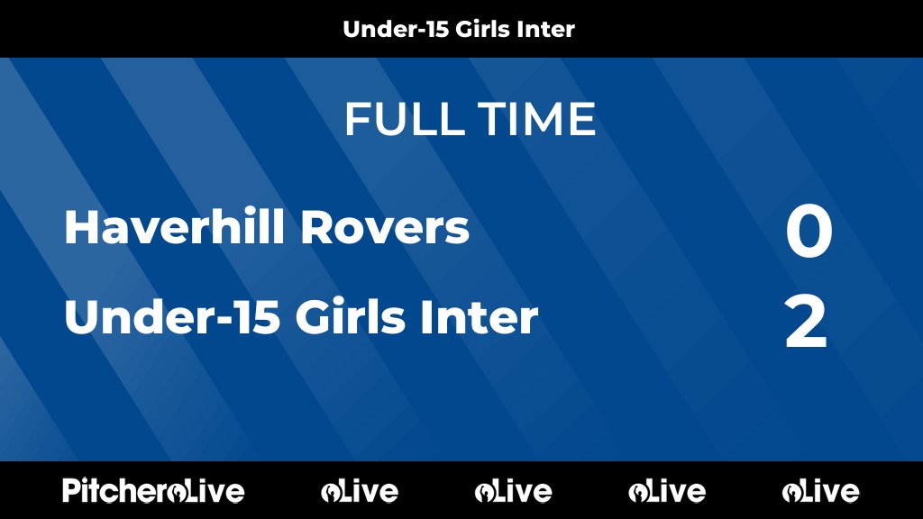 FULL TIME: Haverhill Rovers 0 - 2 Under-15 Girls Inter
#HAVICA #Pitchero
icasports.com/teams/258772/m…