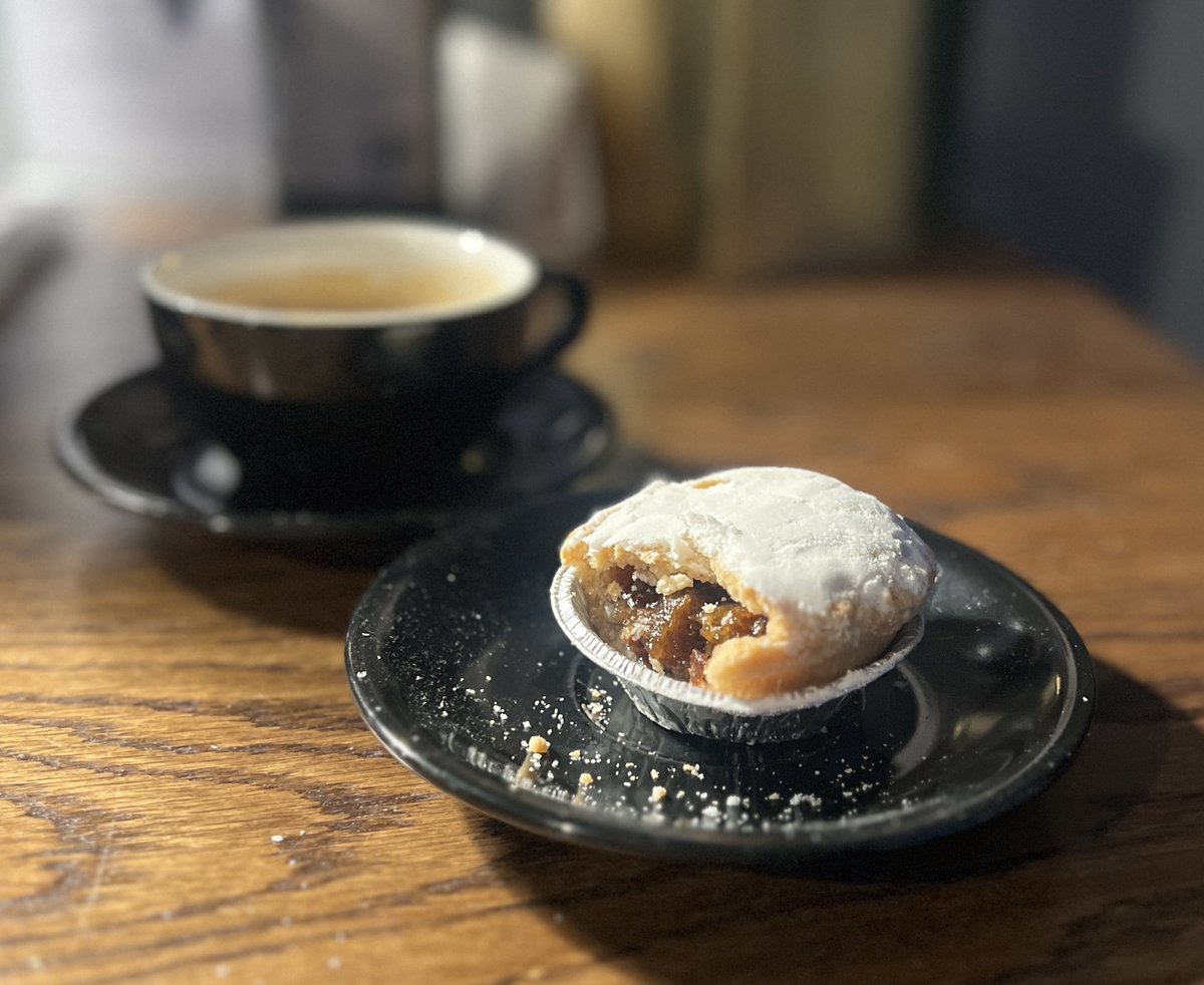 Me and my first mince pie this year 😊