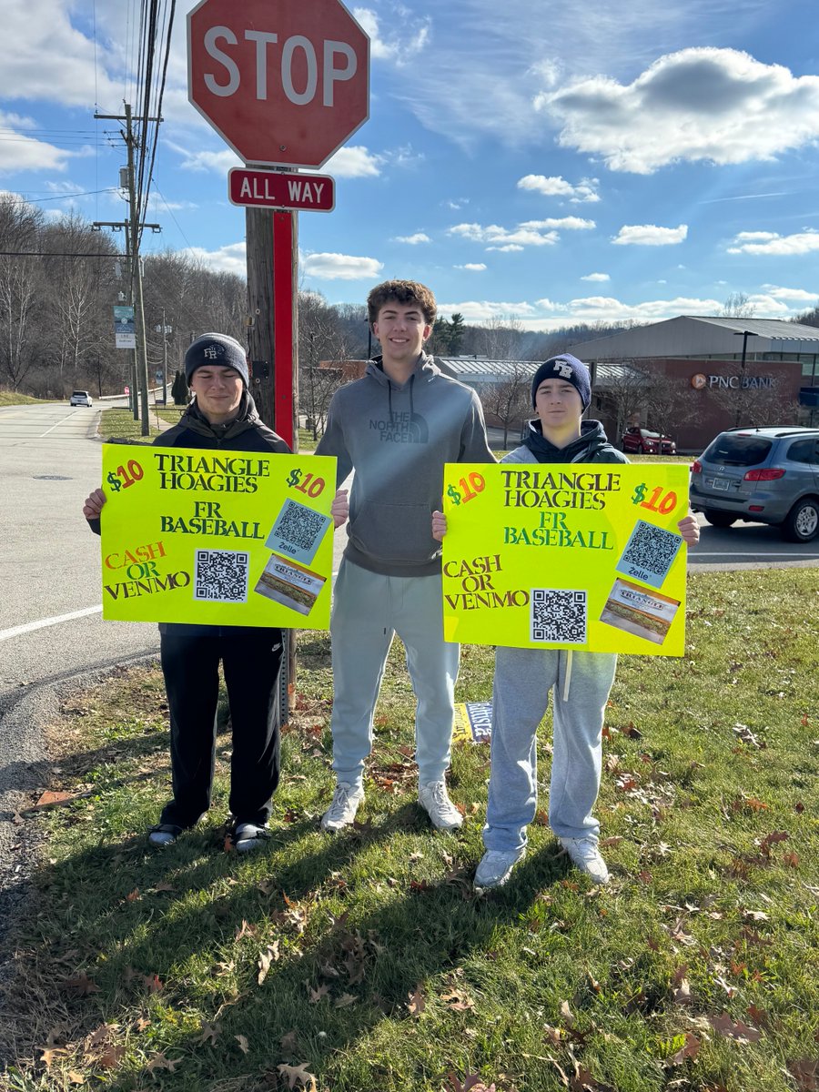 _FRBaseball's tweet image. Come out and support our FR Baseball players by purchasing a Triangle Hoagie for $10! We are located at Helltown Brewery, Rite Aid in Murrysville and Murrysville Fire Dept on Sardis.