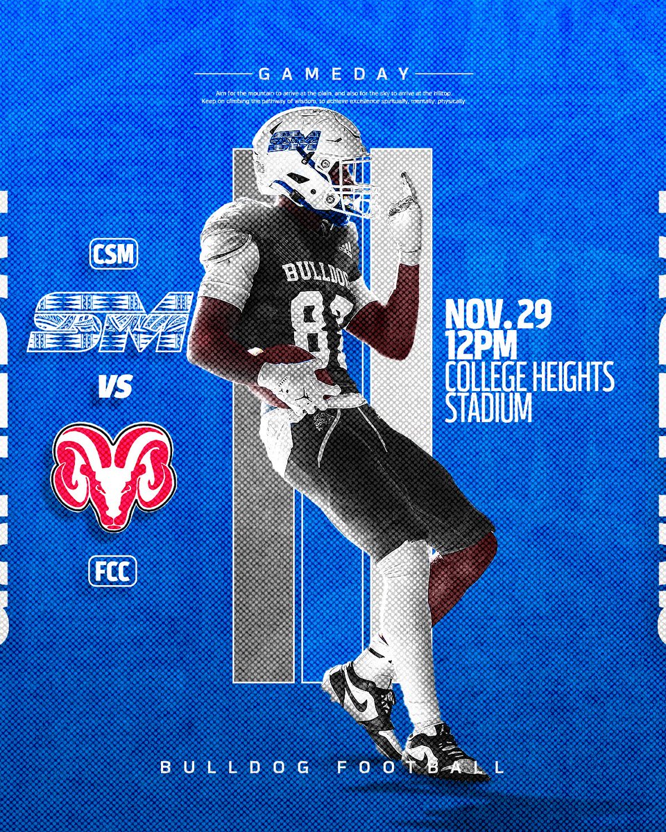 CSM_Football's tweet image. Bulldog Nation! It’s playoff time. #btb