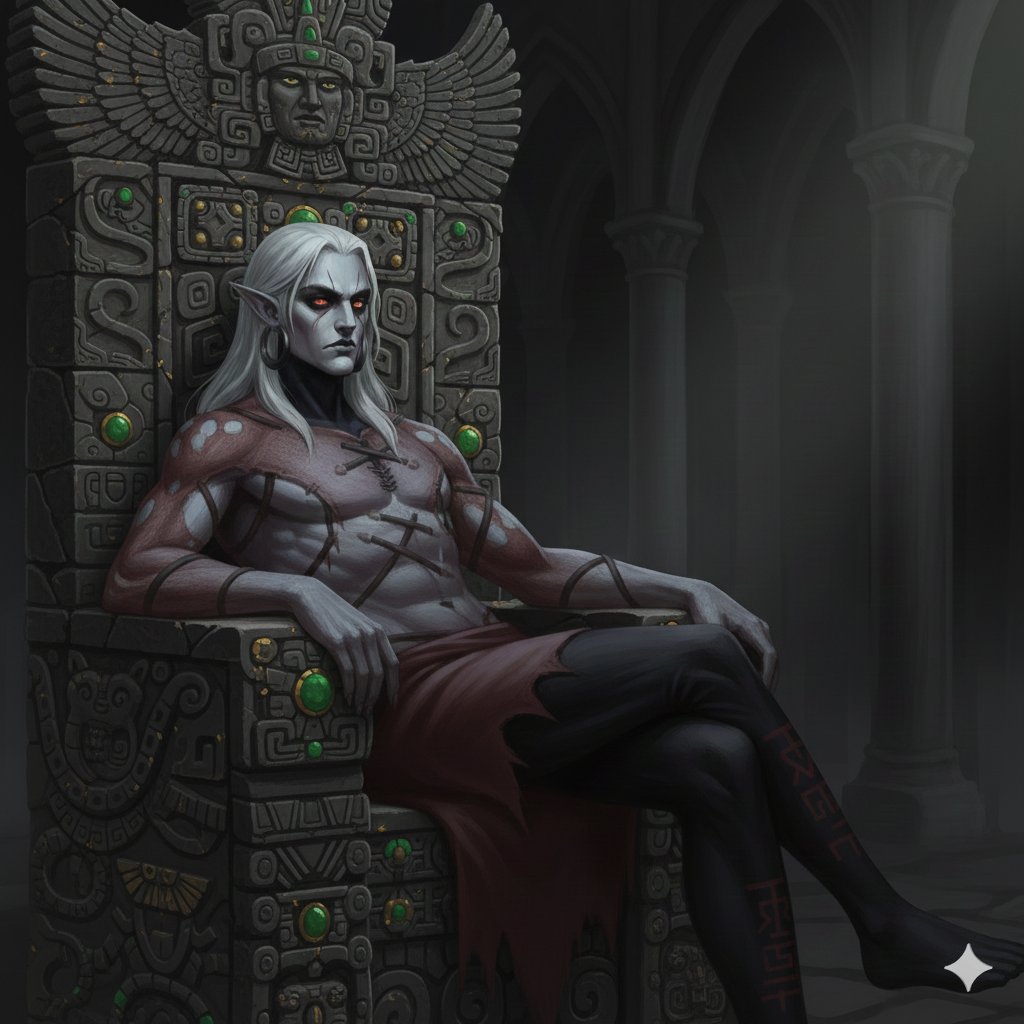 wh1s80's tweet image. ナワトル語では
シペ・トテック【Xipe Totec】
英語にすると
【Our Lord the Flayed One】
直訳すると
【我が主、皮剥の者】
穏やかじゃないね。
これがトウモロコシの神だなんて。誰が信じられる？

#SCOTCHER
#AIart
#Aztec