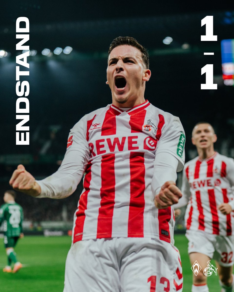 fckoeln's tweet image. Punktgewinn in der Nachspielzeit dank Said El Mala ✨🤩
___
1:1 (90.) #SVWKOE #effzeh