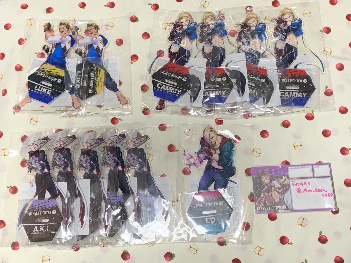 カプくじ スト6 ストリートファイター6 ジュリ アクリルスタンド