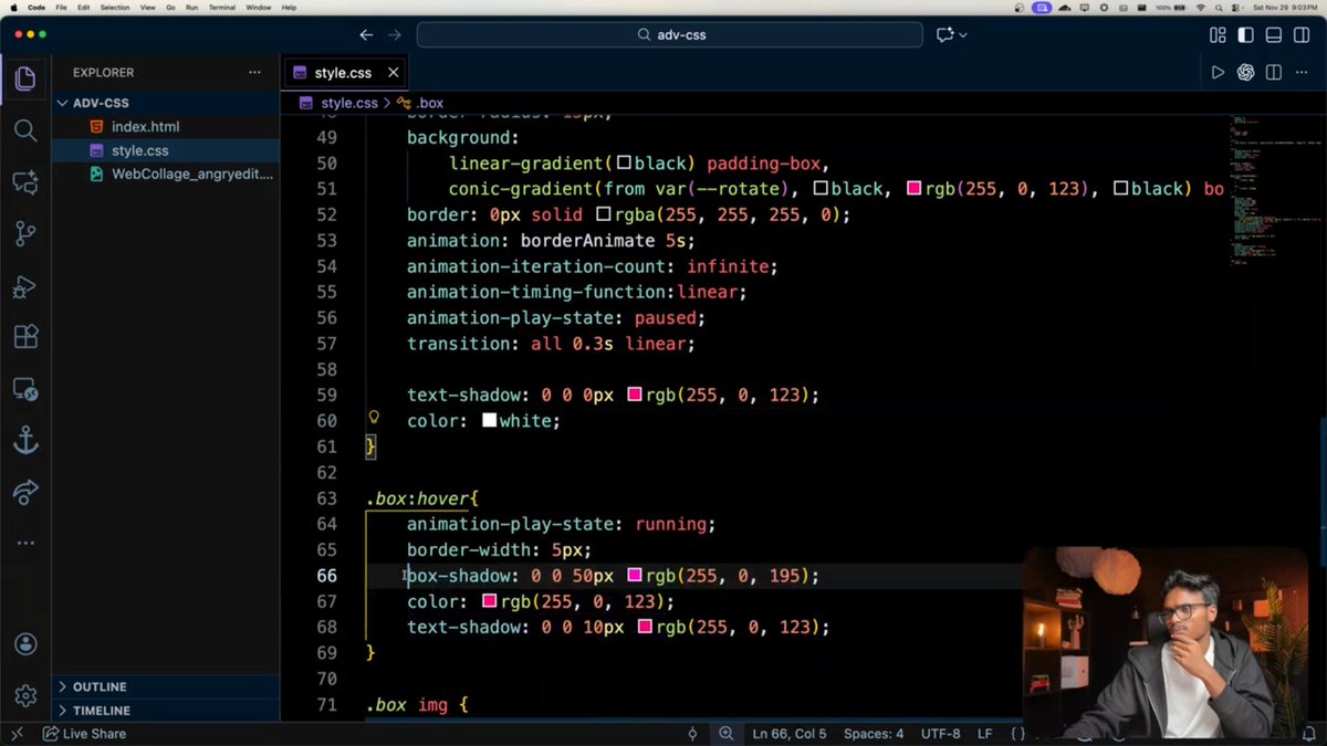 stackarnav's tweet image. 📆Day 54 of Cohort 2.0 | Today&apos;s class was WILD. 🔥
Completed the CSS Card Project and unlocked some seriously advanced CSS power:
✨ mix-blend-mode
✨ tooltips &amp;amp; anchor-position
✨ pointer-events
✨ anchor-name
✨ the mighty :has() selector (my new favorite 😭)

CSS is not &quot;just…