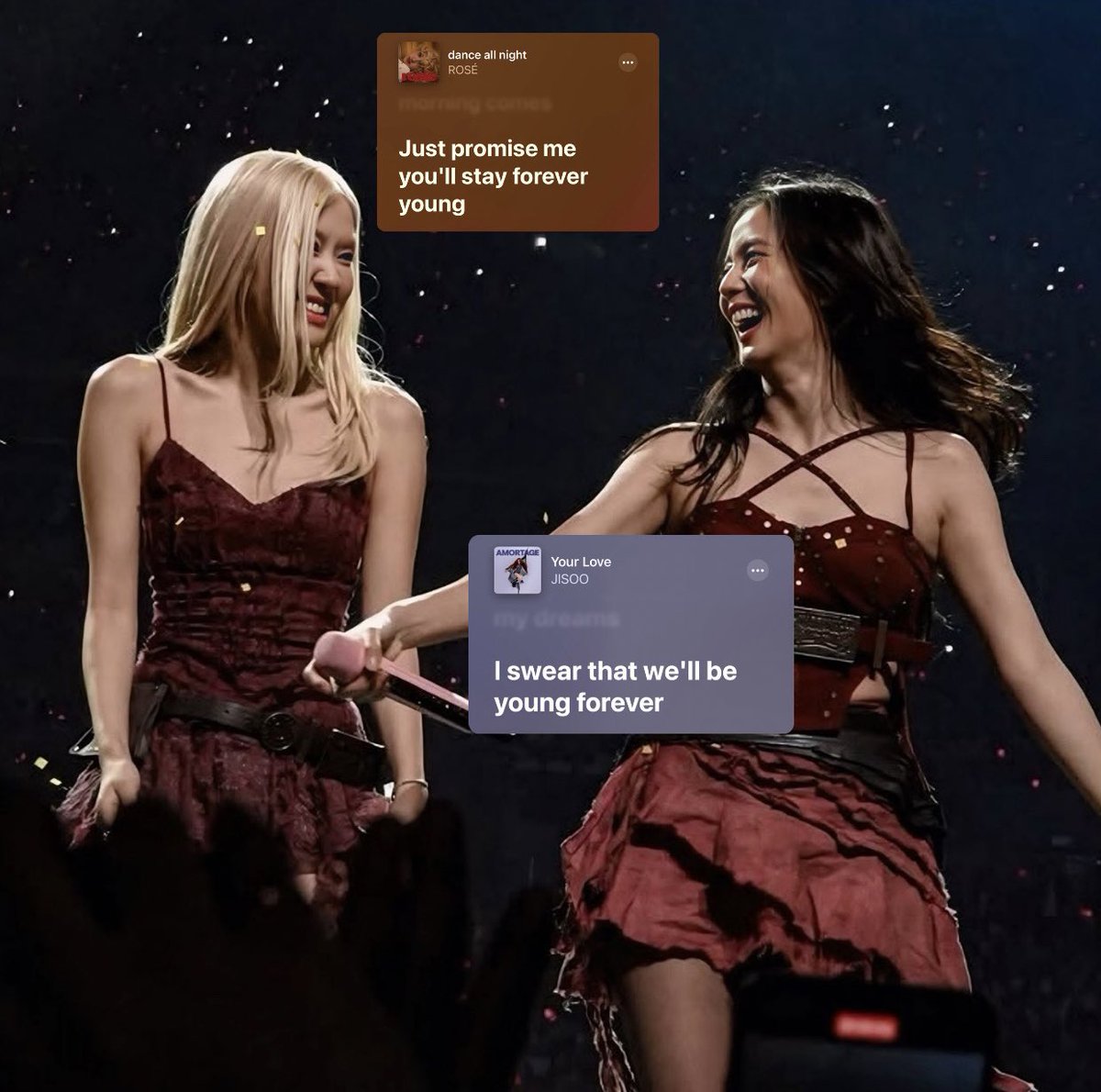 jisoomars's tweet image. dance all night 🤝🏻 your love #chaesoo