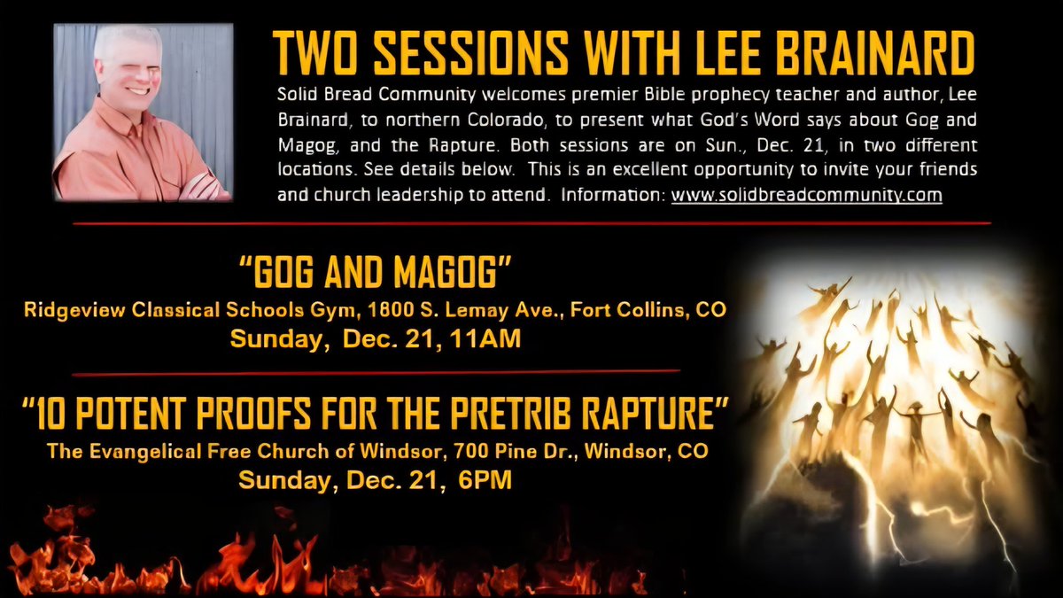 soothkeep's tweet image. From Stephen Schmutzer 

Over the years that I’ve been studying, teaching, and writing on Bible prophecy, I’ve had the opportunity to become friends with men who boldly and responsibly proclaim the sensitive – and sometimes unpopular – truth of the prophetic Scriptures.…