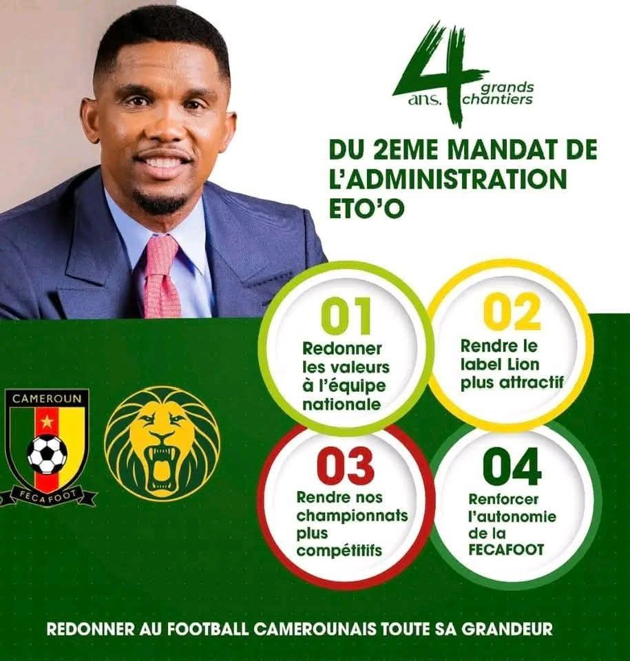 adambita237's tweet image. 🙏🏿Grand frère Samuel Eto&apos;o , NOTRE GRAND 9,

Merci de nous permettre de rêver. Merci de nous montrer qu’un autre #Cameroun est #possible.
Dans un pays où certains freinent l’évolution et la bonne marche des choses,