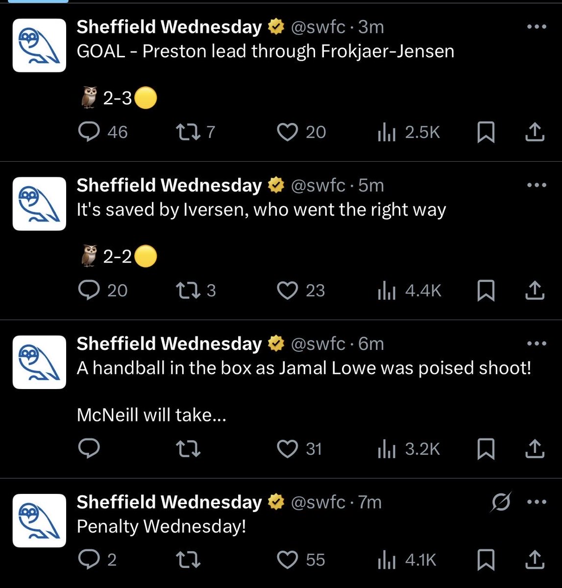 My club in summmary. 

#swfc 💙