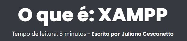 reisquarteu's tweet image. O que é #XAMPP? driftweb.com.br/glossario/o-qu… #Software