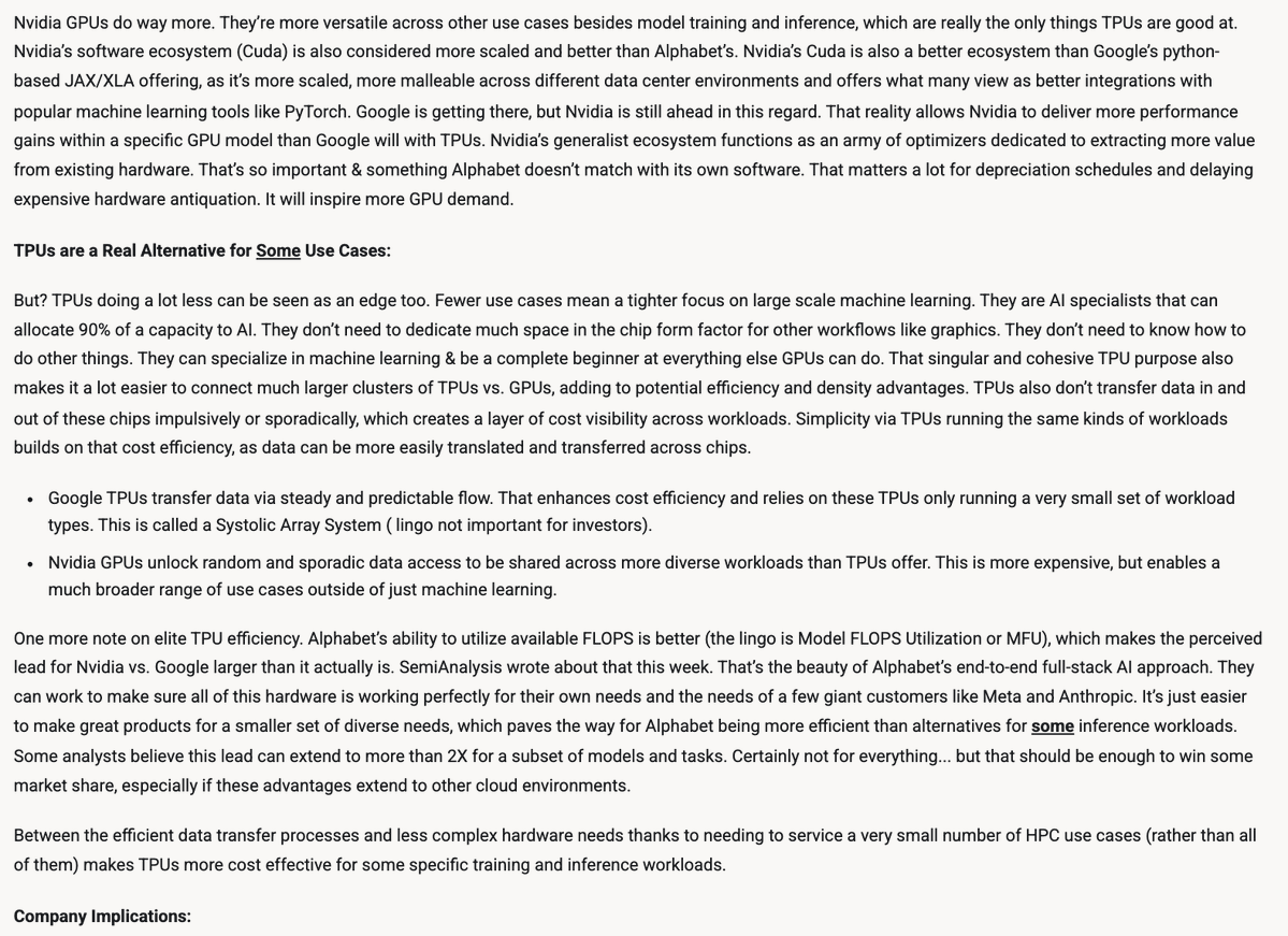 StockMarketNerd's tweet image. My thoughts on this week&apos;s $GOOGL TPU news &amp;amp; implications: