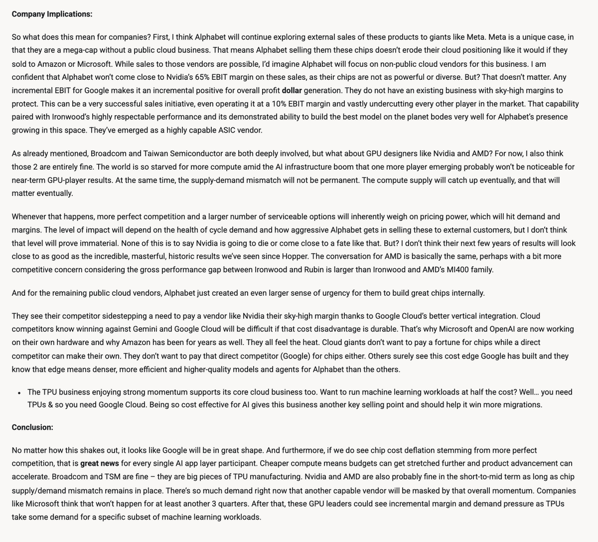 StockMarketNerd's tweet image. My thoughts on this week&apos;s $GOOGL TPU news &amp;amp; implications: