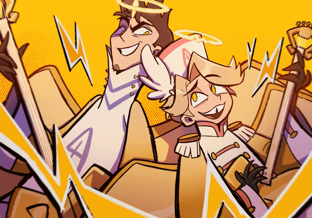 bomu00117's tweet image. 「ROCK！！！」
#HazbinHotel #HazbinHotelFanart #HazbinHotelAdam #HazbinHotelAbel