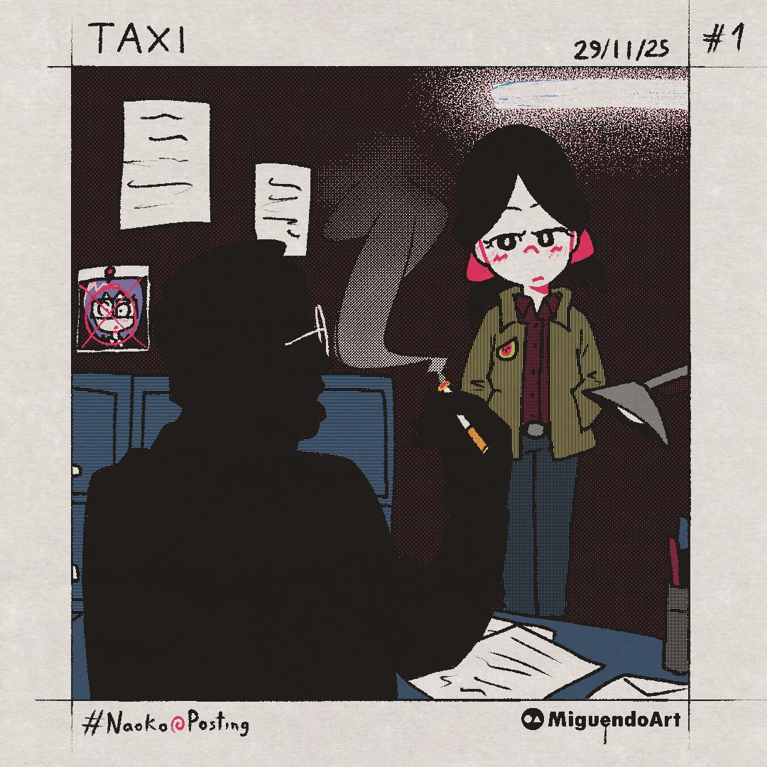 miguendo_art's tweet image. TAXI - NAOKOVIÑETA No.48 #Naokoposting #anime #webcomic #四コマ