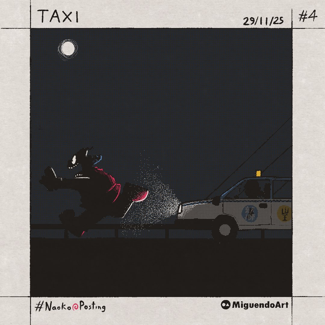 miguendo_art's tweet image. TAXI - NAOKOVIÑETA No.48 #Naokoposting #anime #webcomic #四コマ