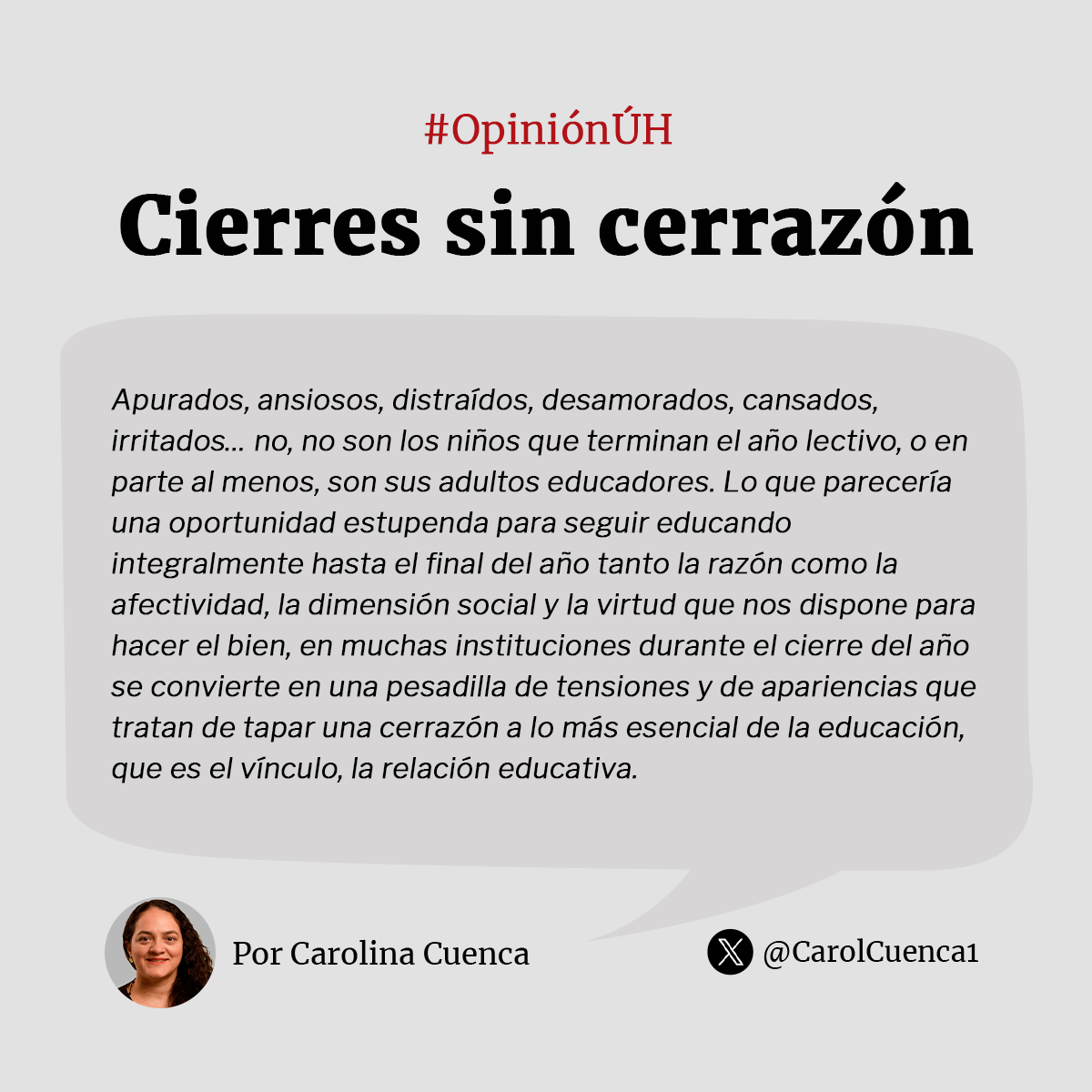 UltimaHoracom's tweet image. #OpiniónÚH | Cierres sin cerrazón, por Carolina Cuenca

🗞️ Lea más: ultimahora.com/cierres-sin-ce…