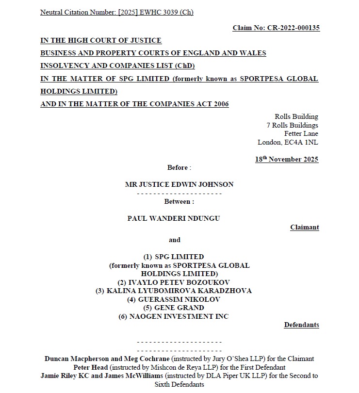 EAukot's tweet image. The Judgement in this case should be an interesting read for lawyers, commercial, Company, Insolvency Law Litigators, as well as law students in Universities and colleges. For those interested in 0ppressive conduct, forgery, fraud and mischief in the running of companies, here is…