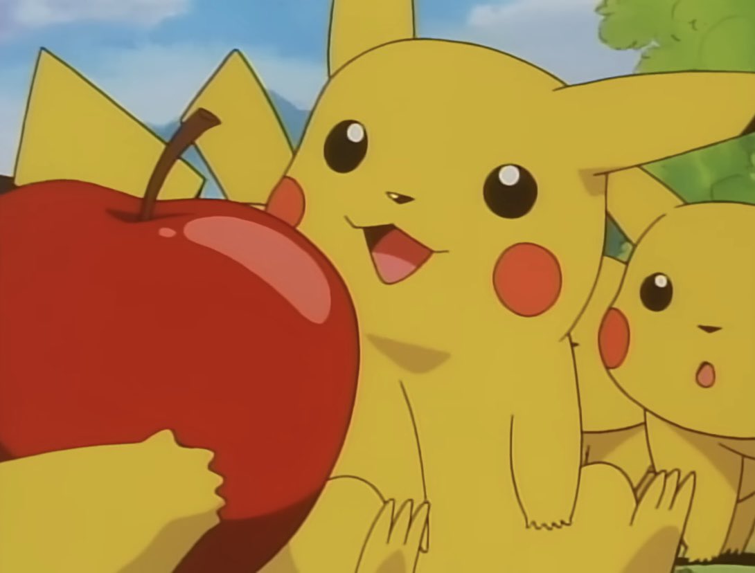pokemonjewels's tweet image. he have apple