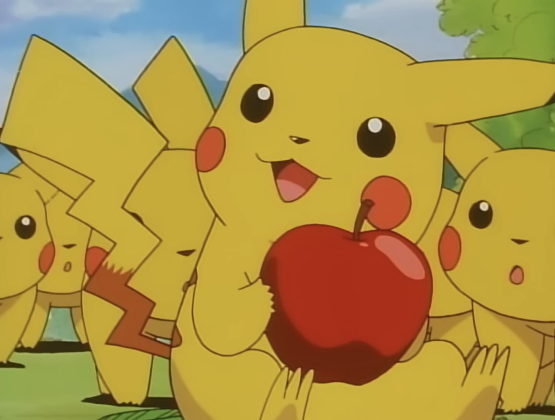 pokemonjewels's tweet image. he have apple