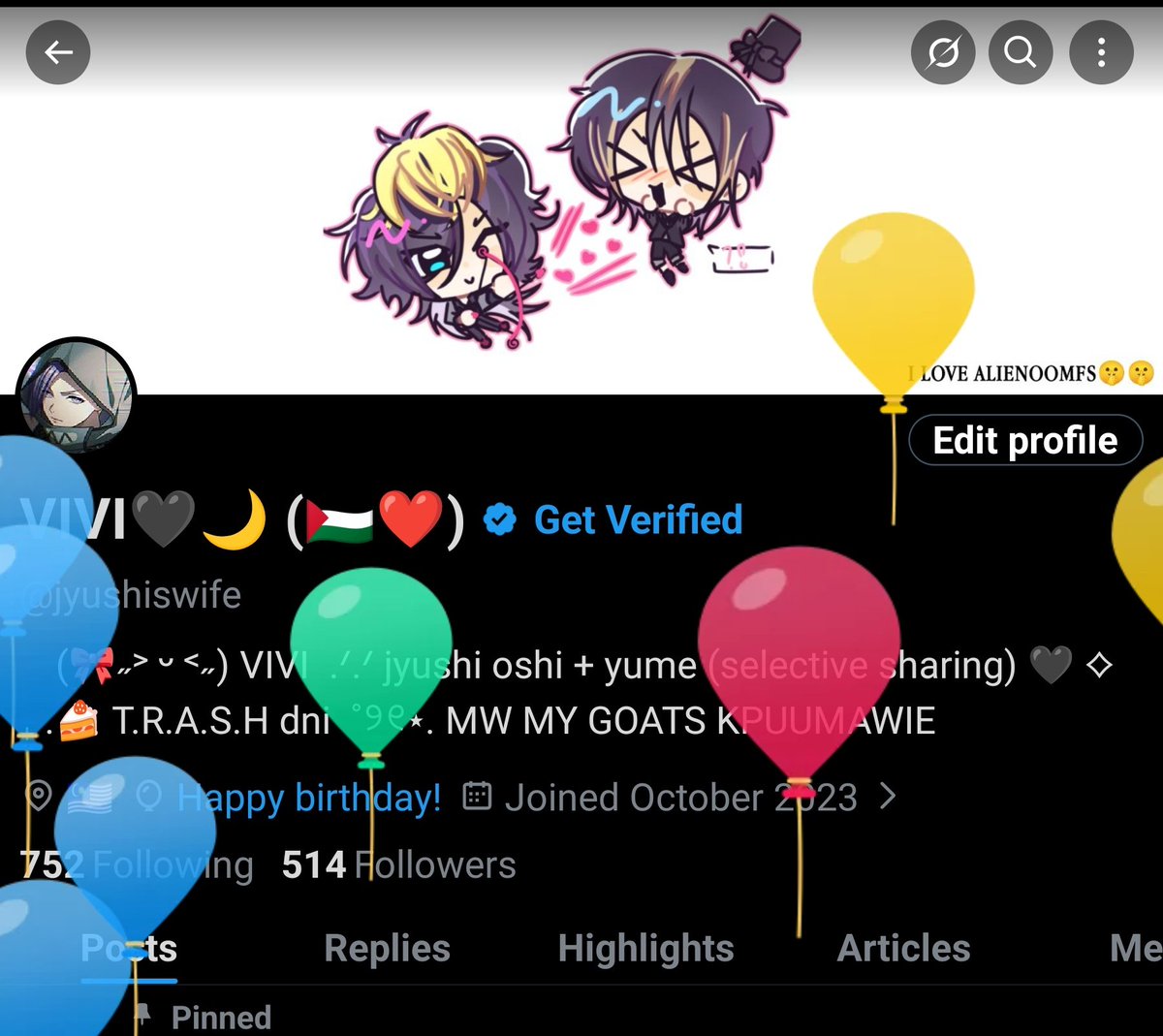 VIVI BDAY 2DAY WHICH MEAAANS THIRD ROUND OF BALLOONS AND THEYRE NOT BROKEN THIS TIME HOORAY!!!