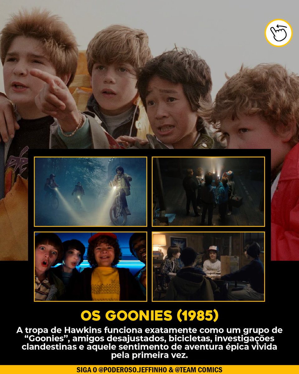 PoderosoJeffin's tweet image. As maiores referência de filmes em Stranger Things 🧇🚲

Entrem na rede de fotos (pq não pode mais falar rede vizinha), pra ver o post completo!

#StrangerThings