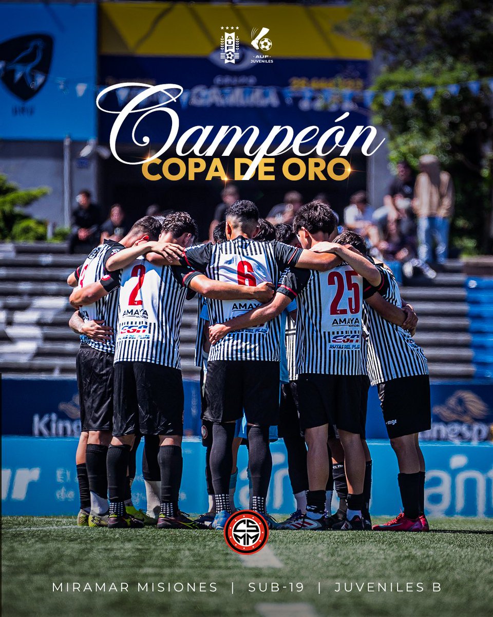 🏆 ¡𝗖𝗔𝗠𝗣𝗘𝗢𝗡𝗘𝗦ⵑ

Miramar Misiones obtuvo la Copa de Oro 2025 de la categoría Sub-19.

¡Felicitaciones, Cebritas! 🦓 

#OrigenDeCampeones