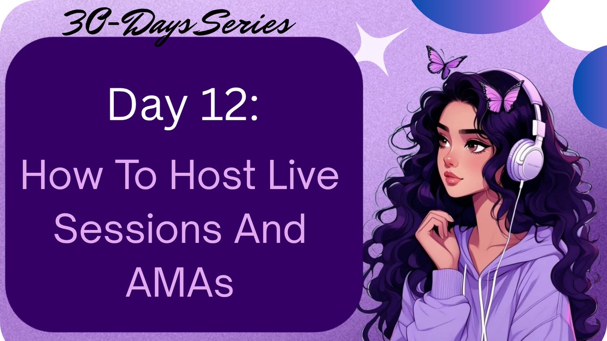 husseini_peace's tweet image. Hosting an AMA looks easy...
Until you’re the one managing speakers, questions, trolls, timing, and community hype.

(P.S: AMA means Ask Me Anything)

Here’s exactly how I host live sessions &amp;amp; AMAs without chaos. 👇🧵